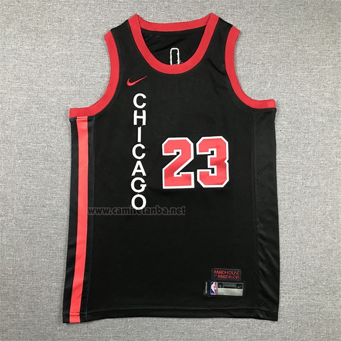 Camiseta Nino Chicago Bulls Michael Jordan NO 23 Ciudad 2023-24 Negro